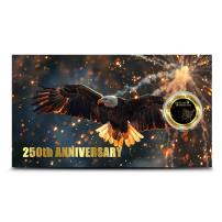 2026 1/1000 oz Niue Gold 250 Years of Freedom Coin (In Card)