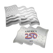 1 oz Sunshine American Flag Silver Bar (Colorized America250 Reverse, New, Capsule)