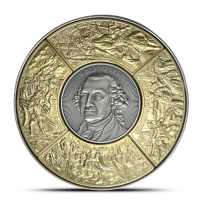 2026 4 oz Antique Barbados Road to Independence Silver Coin (Box + CoA, Gold-Plated Puzzle Pieces)