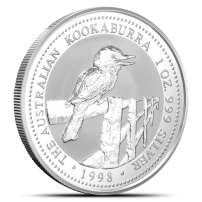 1998 1 oz Australian Silver Kookaburra Coin