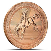 1 oz Scottsdale Buffalo Privy Cowboy Copper Round (New)