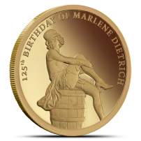 2026 1/2 Gram Proof Congo Gold 125th Birthday of Marlene Dietrich Coin (Capsule)