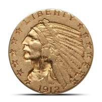 Pre-33 $5 Indian Gold Half Eagle Coin (XF)