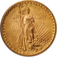 Pre-33 $20 Saint Gaudens Gold Double Eagle (VF)