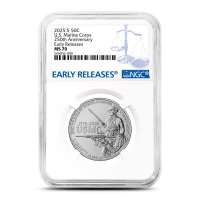 2025-S U.S. Marine Corps 250th Anniversary Commemorative Half Dollar Coin NGC MS70 ER