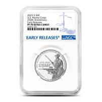 2025-S Proof U.S. Marine Corps 250th Anniversary Commemorative Half Dollar Coin NGC PF70 UCAM ER