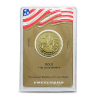 1987 1 oz Engelhard Prospector Gold Round (Eagle Reverse)