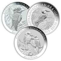 1 oz Australian Silver Kookaburra Coin (Random Year)