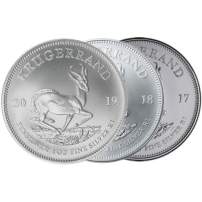 1 oz South African Silver Krugerrand Coin (Random Year)