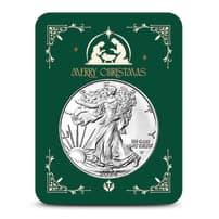 2026 1 oz American Silver Eagle Coin (BU, Nativity Christmas Card)