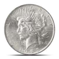 Peace Silver Dollar Coin (1922-26, 1934-35, AU)