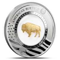 2026 2 oz Solomon Islands Embracing Gold Buffalo Silver Coin (Box + CoA, Proof-like)