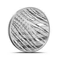 1/2 oz American Flag Golf Ball Marker Silver Round (New)