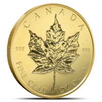 1 oz Canadian Gold Maple Leaf Coin (.999 Pure, 1979-1982 Dates)