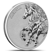 2026 1 oz Germania Beasts Sleipnir Silver Round (BU, Capsule)
