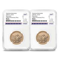 2026 American Innovation Clad Dollar California Steve Jobs 2-Coin Set NGC MS66