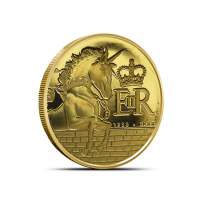 2026 1/2 Gram Pitcairn Islands Gold Queen's Beast Unicorn Coin (Proof-Like)