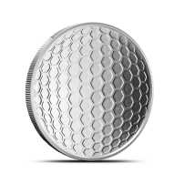 1/2 oz Dimpled Golf Ball Marker Silver Round (New)
