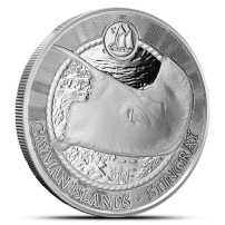 2026 1 oz Cayman Islands Silver Sea Life Stingray Coin (Proof-Like)