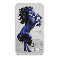 2026 1 oz Colorized Australian Lunar Horse Rectangular Coin (BU)