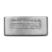 100 oz Engelhard Silver Cast Bar (New)