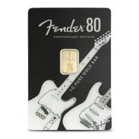1 Gram PAMP Suisse Fender 80th Anniversary Edition Gold Bar (New w/ Assay)