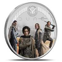 2026 1/2 oz Colorized Tuvalu Silver DUNE House Atreides Coin (Box + CoA)