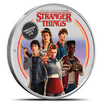 2026 1 oz Colorized Proof Tuvalu Silver Stranger Things Friends Don't Lie Coin (Box + CoA)