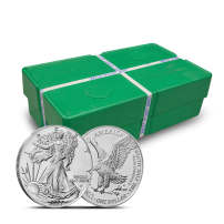 2027 1 oz American Silver Eagle Monster Box (500 Coins, BU)