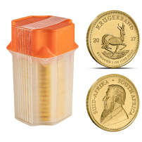 2027 1 oz South African Gold Krugerrand Tube (10 Coins, BU)