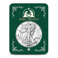 2027 1 oz American Silver Eagle Coin (BU, Nativity Christmas Card)