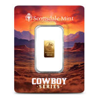 1/100 oz Scottsdale Mint Rifleman Gold Bar (New)