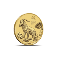 2027 1/10 oz Australian Gold Lunar Goat Coin (BU)