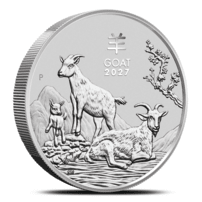 2027 1 Kilo Australian Silver Lunar Goat Coin (BU)