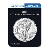 2027 1 oz American Silver Eagle Coin (MintSealed, BU)