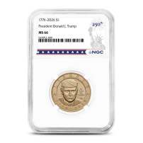 2026 President Donald J Trump Clad Dollar NGC MS66 (Dual Date)