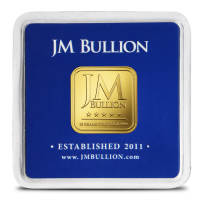10 Gram JM Bullion Square Gold Bar (Serialized, New w/ Assay)