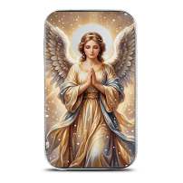 1 oz Colorized Scottsdale Angel Silver Bar (New)
