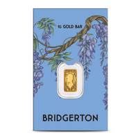 1 Gram Perth Mint Bridgerton Gold Bar (New w/ Assay)