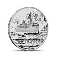 1/2 oz S.S. Tilawa Shipwreck Silver Voyage Round (New)