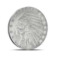 1/2 oz SilverTowne Incuse Indian Silver Round (New)