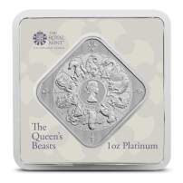1 oz The Royal Mint Queen’s Beast Completer Platinum Bar (New)