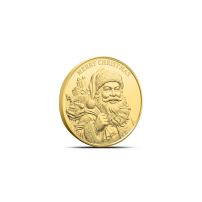 2026 1/200 oz Liberia Gold Merry Christmas Santa Coin (Capsule + CoA)