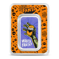 1 oz Colorized Fanta Halloween Silver Bar (Proof-Like)