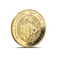 2024 1/4 oz British Gold Tudor Beasts Seymour Unicorn Coin (BU)