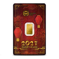 2027 1 Gram Germania Mint Lunar Goat Gold Bar (New w/ Assay)