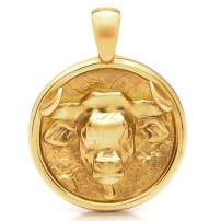 Nebü 16.35g 24Kt Gold Zodiac Taurus Pendant