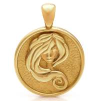 Nebü 17.5g 24Kt Gold Zodiac Virgo Pendant