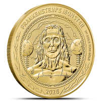 2026 1 oz British Gold Gothic Horror Frankenstein Coin (BU)