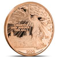 1 oz Zombucks World Slay-dy Liberty Copper Round (New)